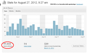 Statistiche del sito fsrfvg.it al 28 agosto 2012