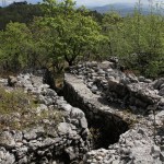 Trincea difensiva sul Monte Ermada