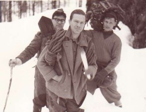 Cansiglio 1959. Mario Bussani è il primo a destra. (Arch. Pino Guidi)