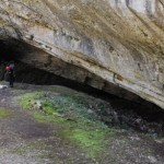 L’ingresso della Grotta Azzurra sul Carso triestino