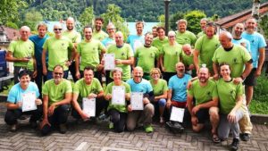 Partecipanti al Corso Nazionale CAI di Arranpicata per speleologi