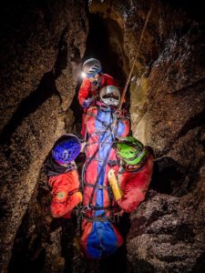 Esercitazione CNSAS in Grotta Doviza (Foto di repertorio di Paolo Manca)