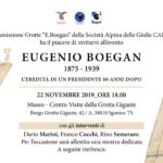 Serata in ricordo dell'80º anniversario della morte di Eugenio Boegan