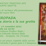 Presentazione libro Gropada, il territorio, la storia e le sue grotte