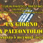 Un giorno da Paleontologo 2, sabato 9 dicembre 2023